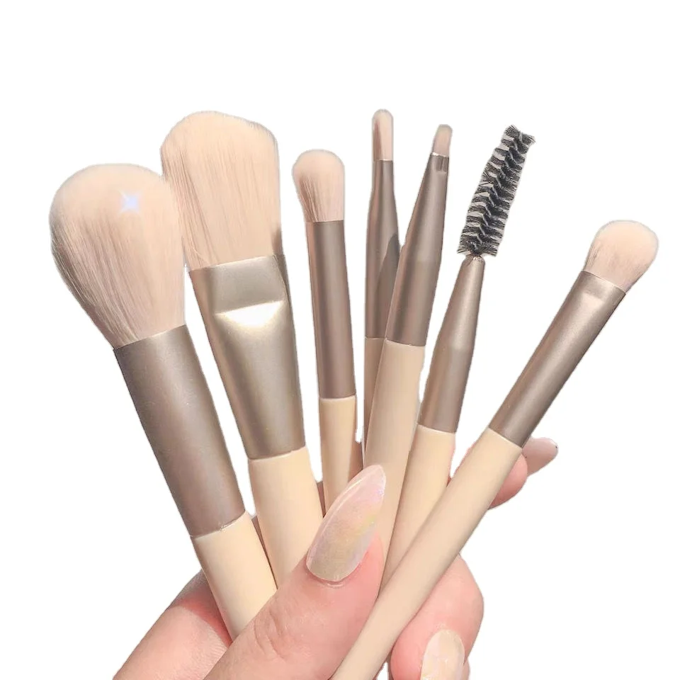 8Pcs Professional Makeup Brushes Set Cosmetic Powder Eye Shadow Foundation Blush