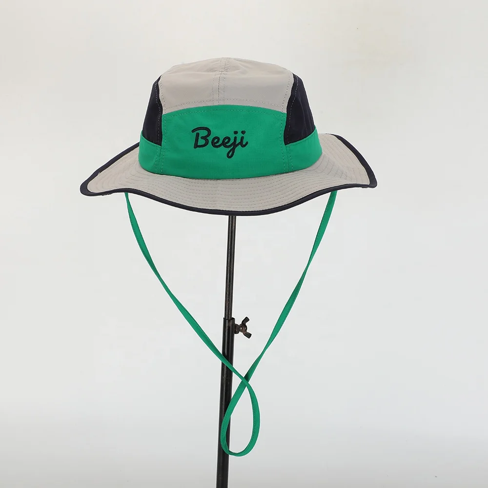 Wholesale High Quality Embroidery Logo Reversible Fisherman Gorras Mens Women Sun Cap Polyester Rope Custom Summer Bucket Hat