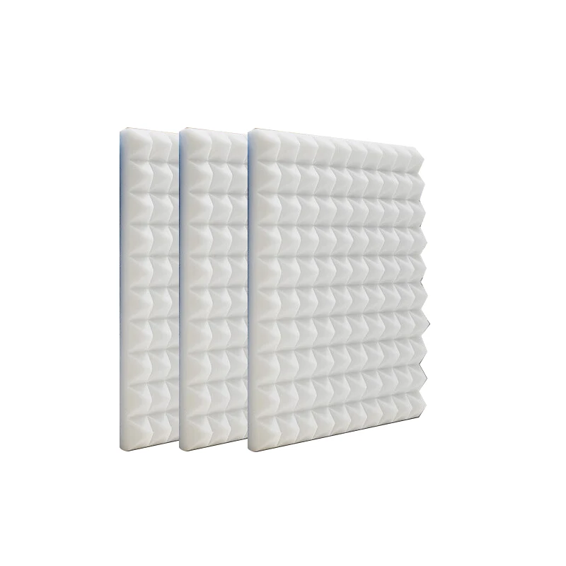Melamine soundproof cotton soundproof cotton for the ceiling of the conference room pyramid white soundproof cotton.