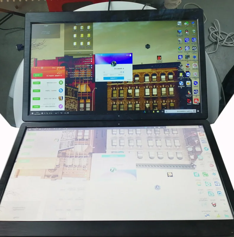 Factory price 19 21.5 24 inch image reversing mirror teleprompter monitor