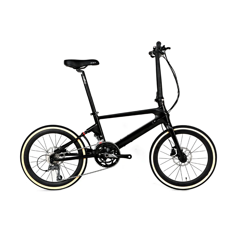 Newest Carbon folding bike bicycle 451 carbon frame 22 speed foldable bike OEM customized