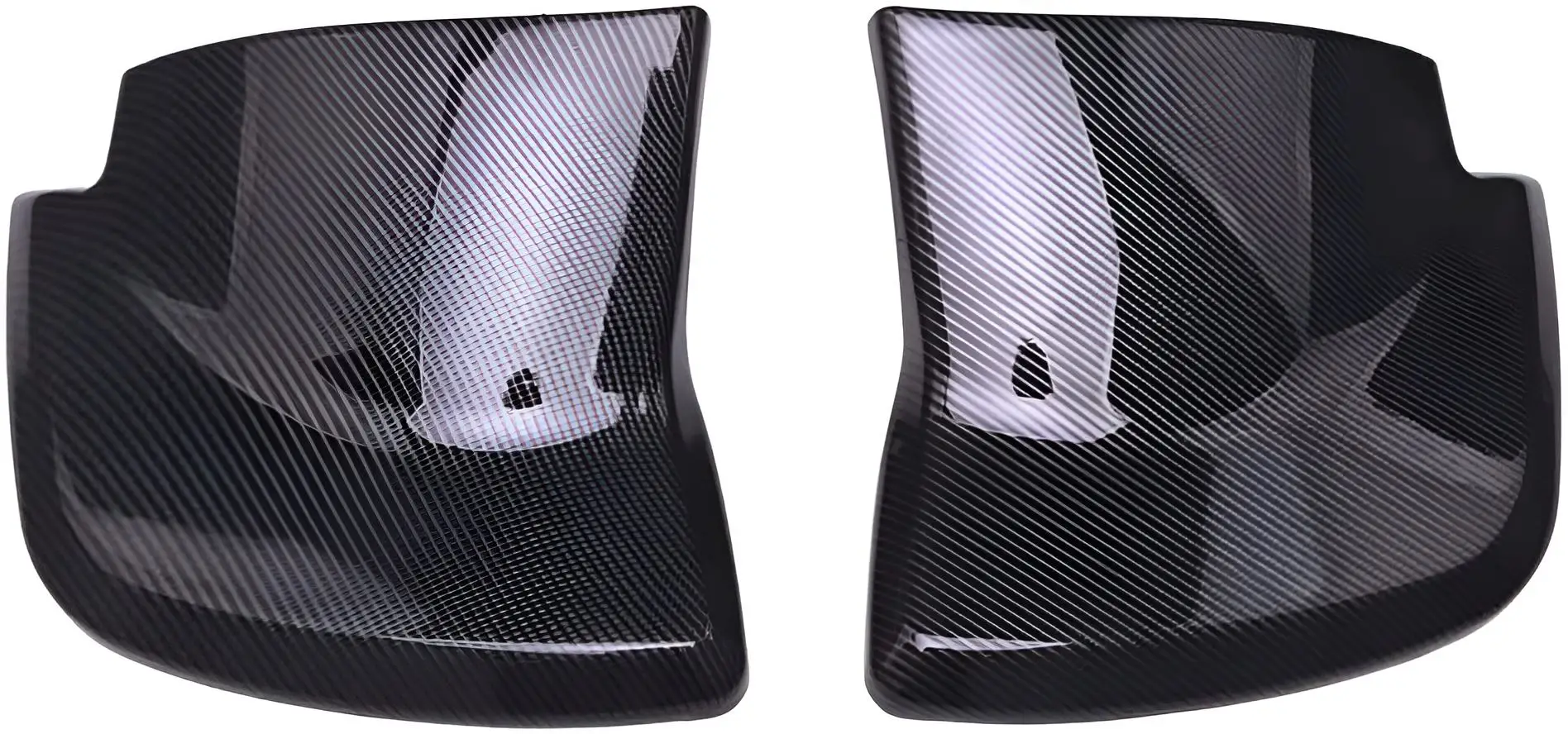 High Quality Fit For Subaru WRX STI 2015-2019 Glossy Carbon Fiber Rear Roof Boot Tailgate Trunk Spoiler Wing Flap Trim