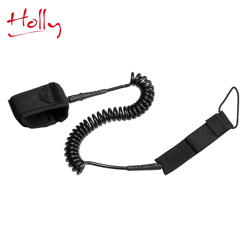 
Holly OEM Design Coiled Stand Up Paddle Board Surf Leash 