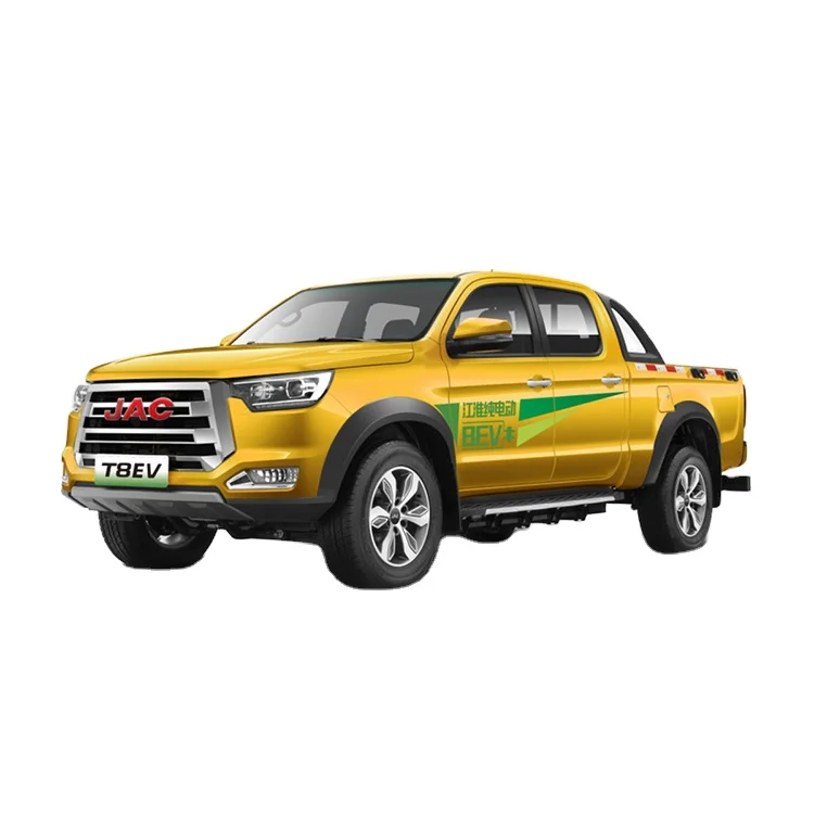 JAC T8 Automatic two-wheel Drive Standard Pure electric Double Row Pickup Truck Jianghuai T8 ev pickup