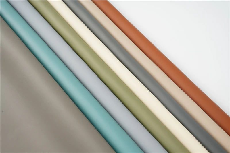 Wholesale Hot Pu Synthetic Leather Same Base and Same Color Skin Sense Series