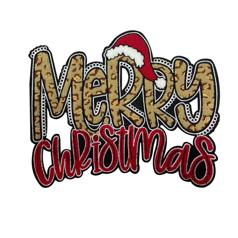 Wholesale Chenille Glitter Patch Teddy Bear Cute Felt Applique Iron On Patch Sew On Chenille Patch For Clothing