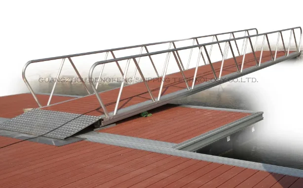 Custom design dock port boarding Marine Aluminium Gangway Pontoon Gangway Jetty Gangway with  Ramp