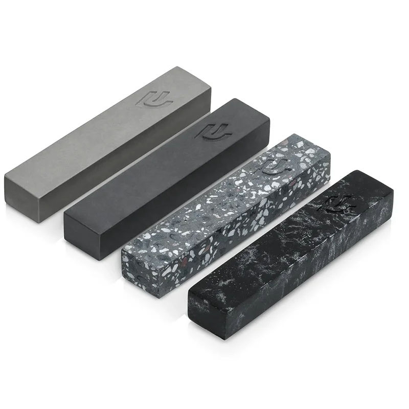 Customized size logo marble terrazzo stone judaica scroll case mezuzah