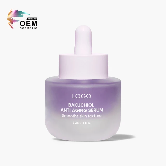 Oem Factory Smooths Skin Firm Antioxidant Squalane Retinol Alternative 30ml Face Serum Bakuchiol Serum