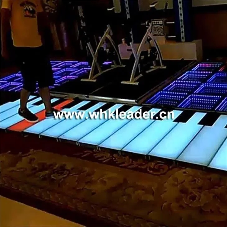 Интерактивный пол рояль Rgb Светодиодный проекционный игровой экран освещение лестницы блоки и клавиатура для детей