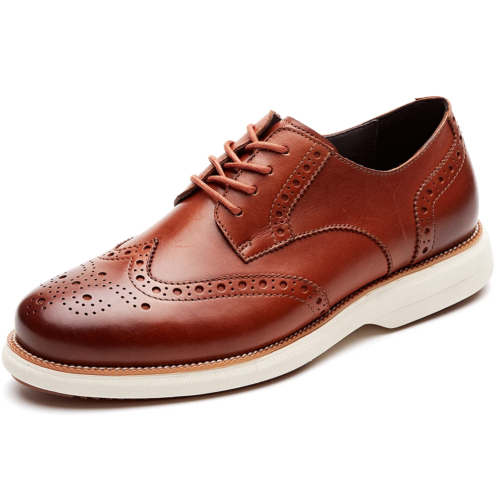 
High Quality Black And Brown Mens Genuine Leather Oxford Dress Shoes Real US Size 12 13 For men Oxford Shoes 