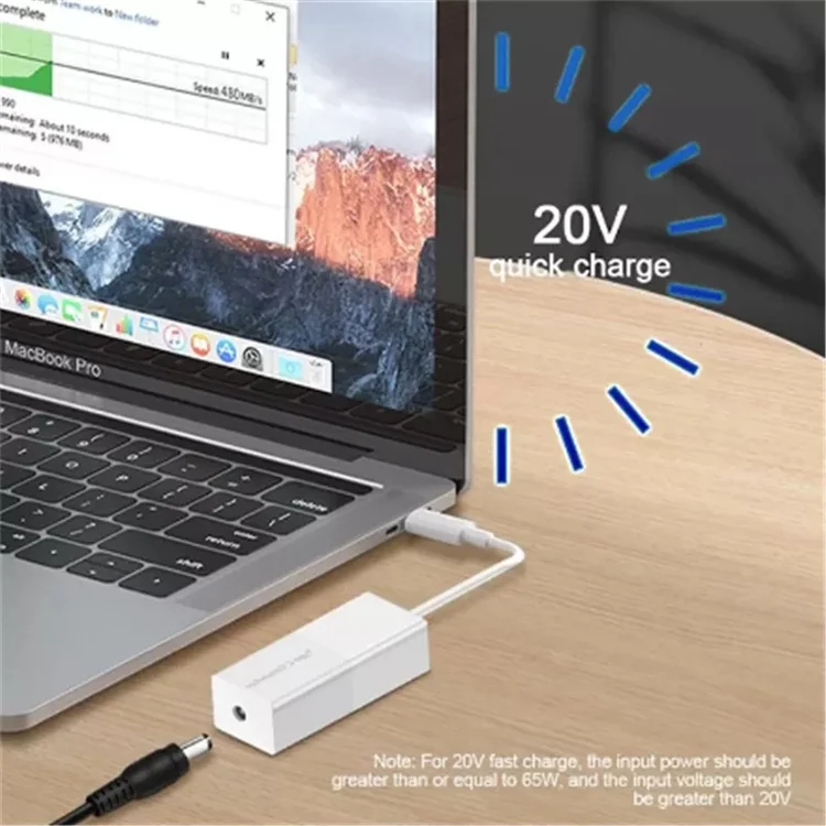 65W PD DC to USB Type C Converter Universal Laptop Charging Cable Cord Dc Power Adapter for Notebook Power Supply Connector