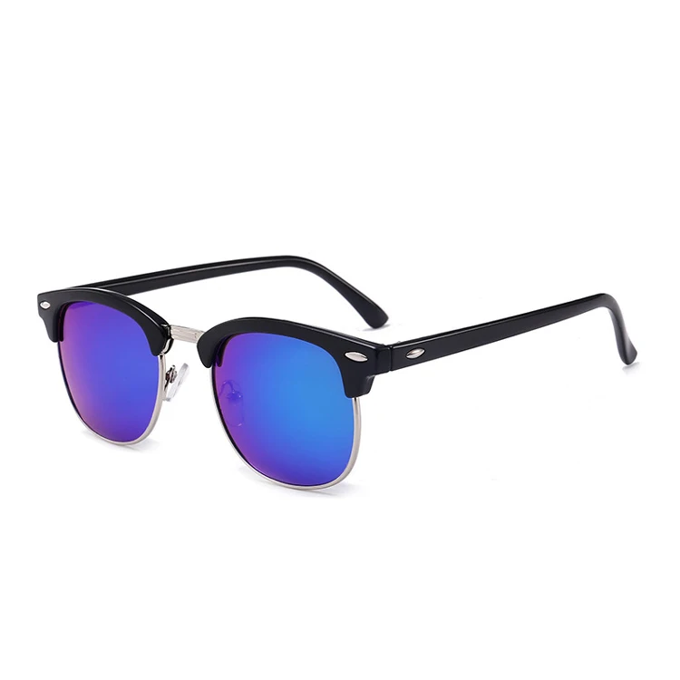 Fashion Classic Halfrim Rivet Sunglasses Men Women Brand Design Oculos de sol Sun Glasses Gafas
