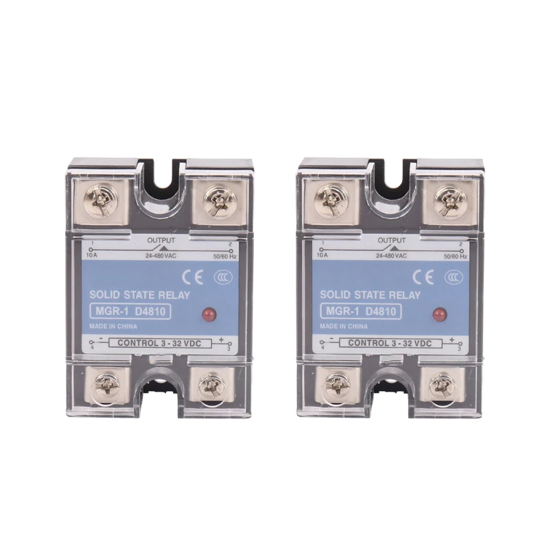 SSR Single Phase Solid State Relay SSR White Miniature solid state relay Input 3-32VDC Control Output 24-480VAC