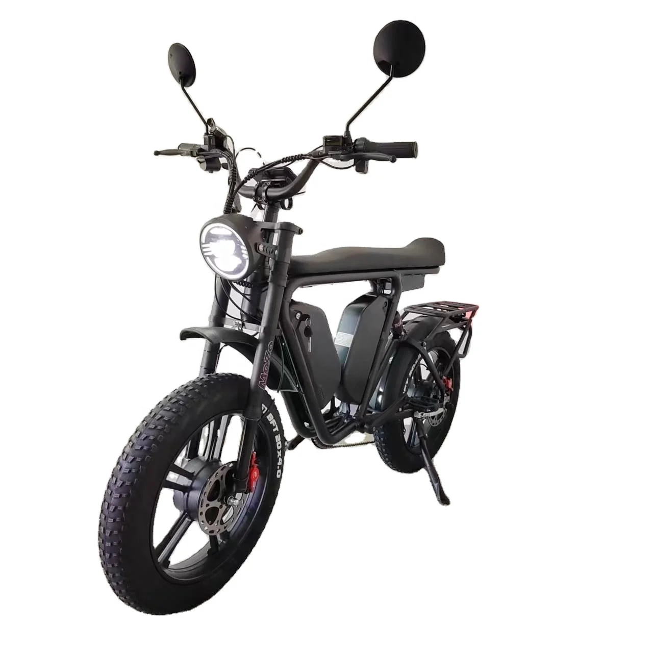 Электрический велосипед, 52 В, 2000 Вт, 44 А/ч, алюминиевая рама, 20 дюймов, полный гидравлический тормоз, толстая шина, двухмоторный электрический велосипед, быстрая скорость