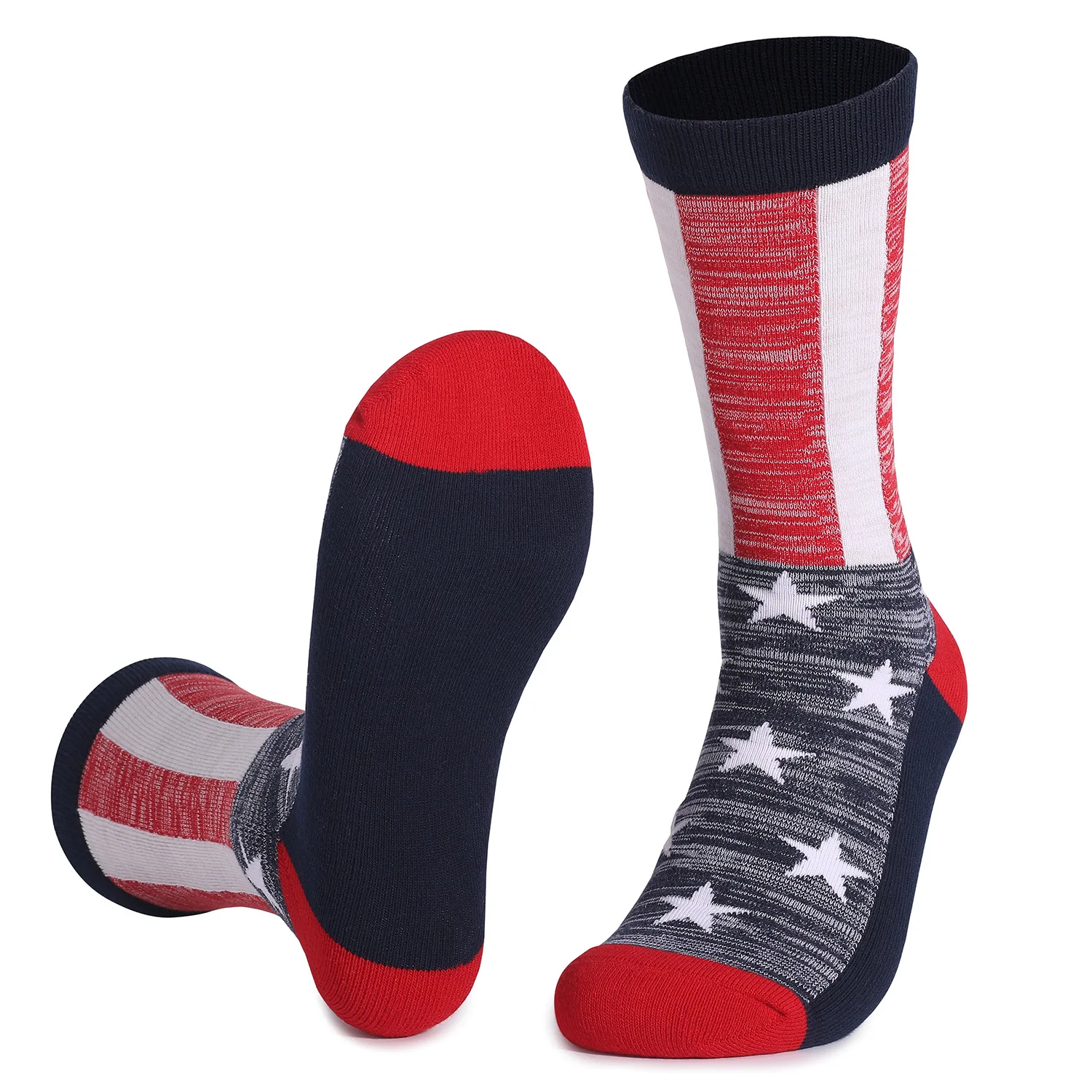 Wholesale Flag Gift Socks Funny Novelty Men Socks Unisex Crew Cotton Socks