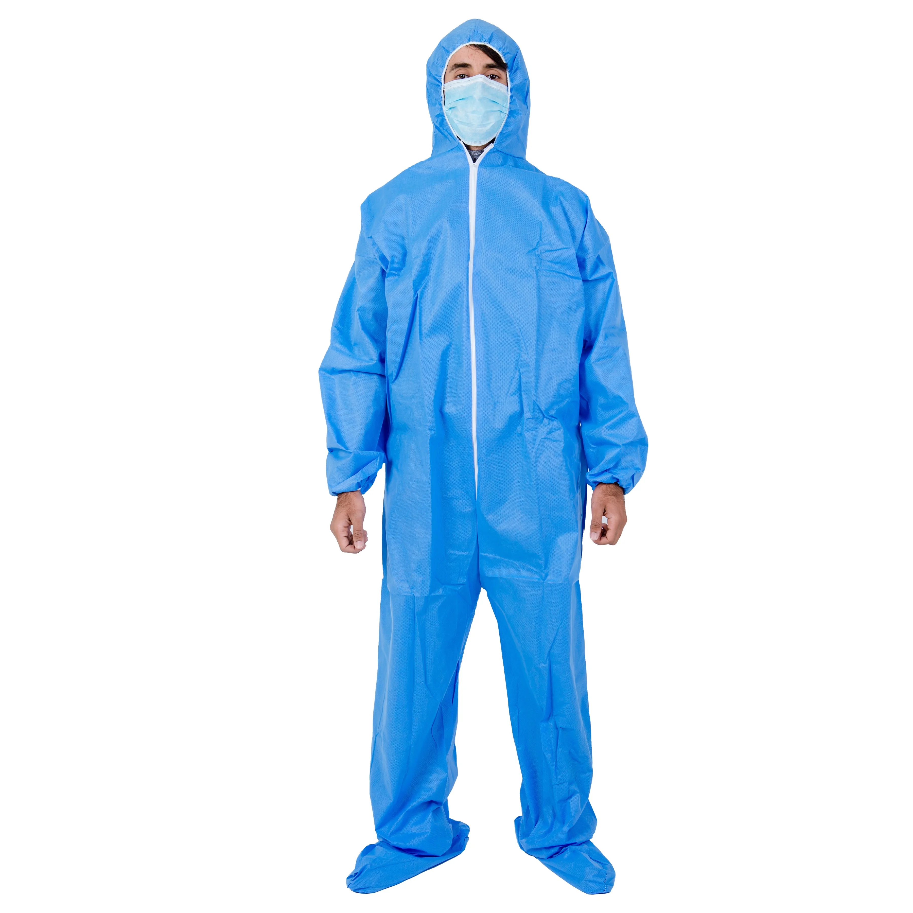 Disposable Coverall Safety Custom Logo PPE Coverall Waterproof Protective Clothing Overall Workwear