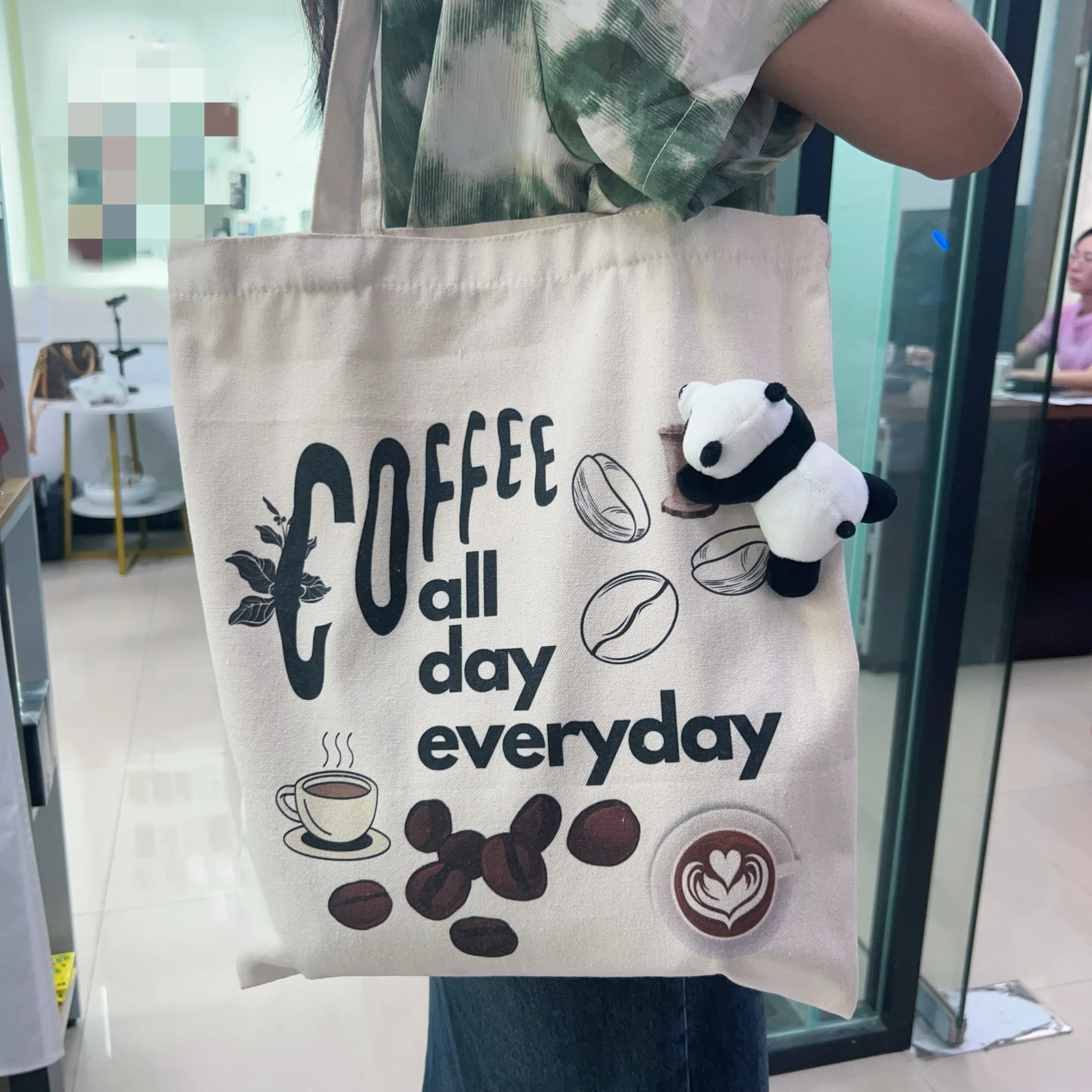 custom canvas tote bag size ladies canvas shoulder tote bag with your own logo