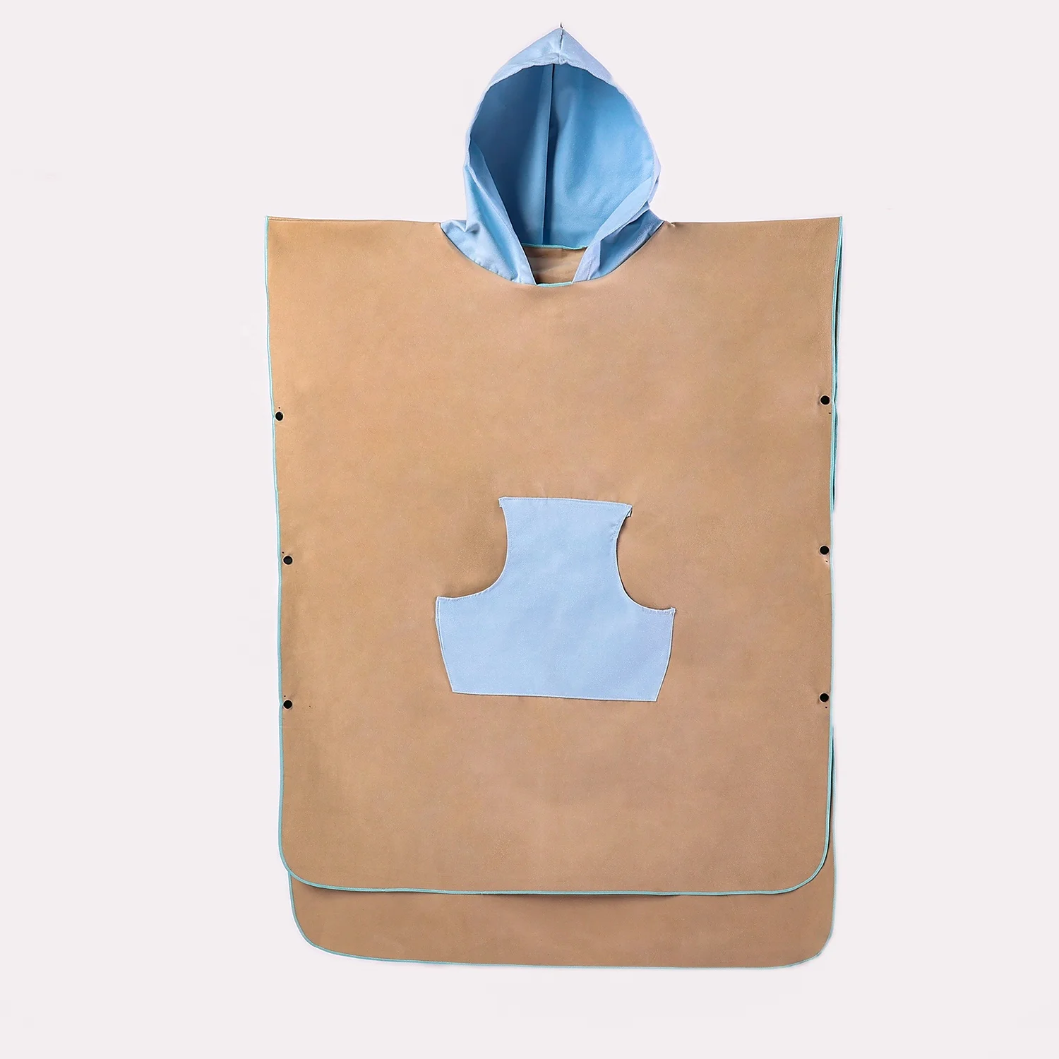 Wholesale Surf Kid Wearable Microfiber Hooded Poncho Beach Towels For Adults