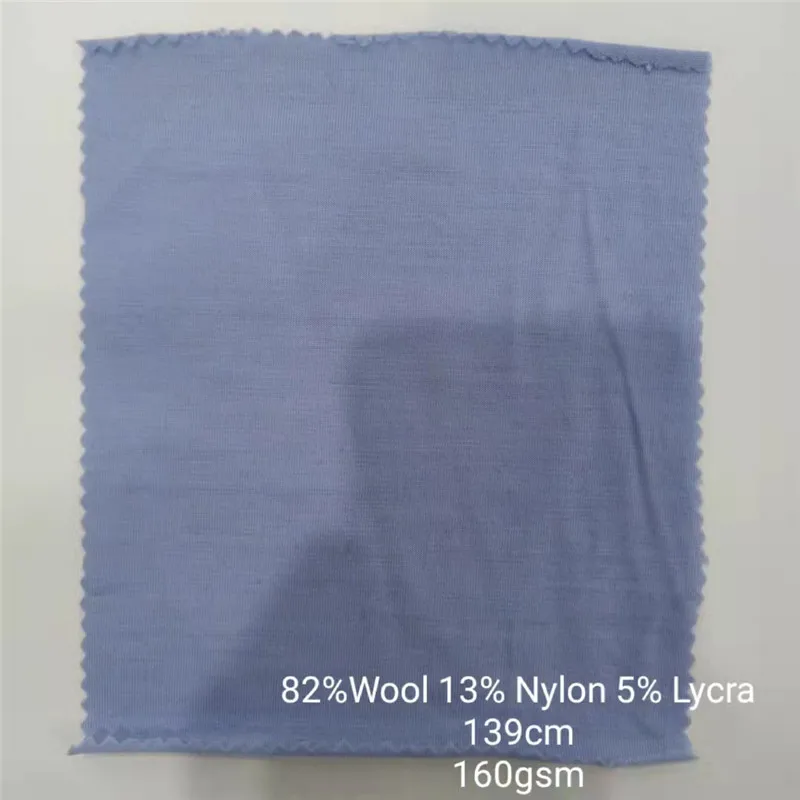 Soft touch merino wool blended fabric wool nylon merino jersey fabric for T-shirt underwear clothing