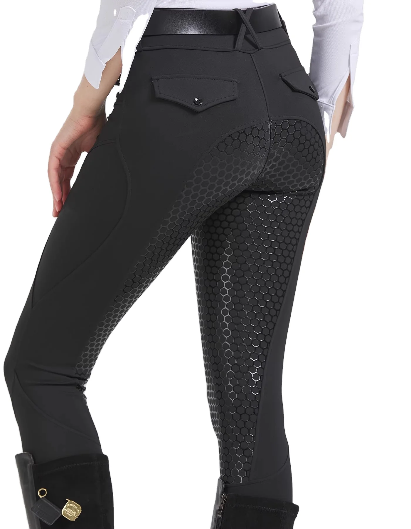 High end high elastic equestrian pants, full seat silicone anti slip slim fitting equestrian riding pants