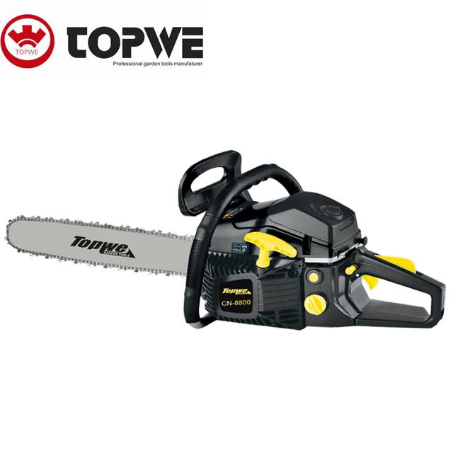 TOPWE Drop Shipping Suppliers Wood Chain Saw 58cc Wood Cutting Gasoline Chainsaw Machines