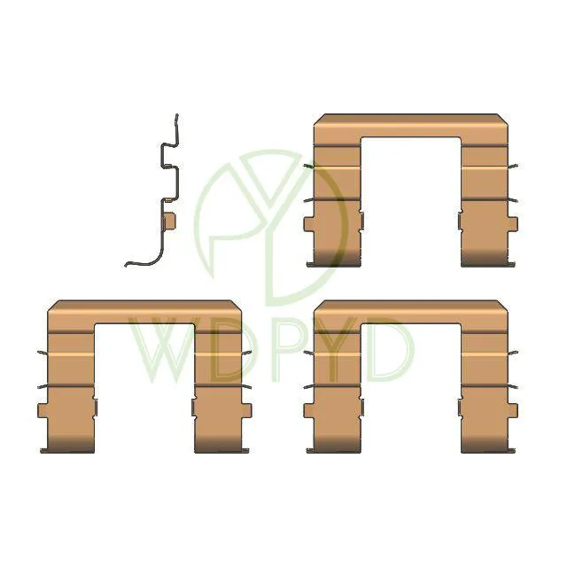 DA0171100 FACTORY BRAKE PAD FITTING HARDWARE KIT FOR HYUNDAI H-1 FOR KIA CARNIVAL FOR SUMITOMO SYSTEM 109-1744 PFK584 79351744