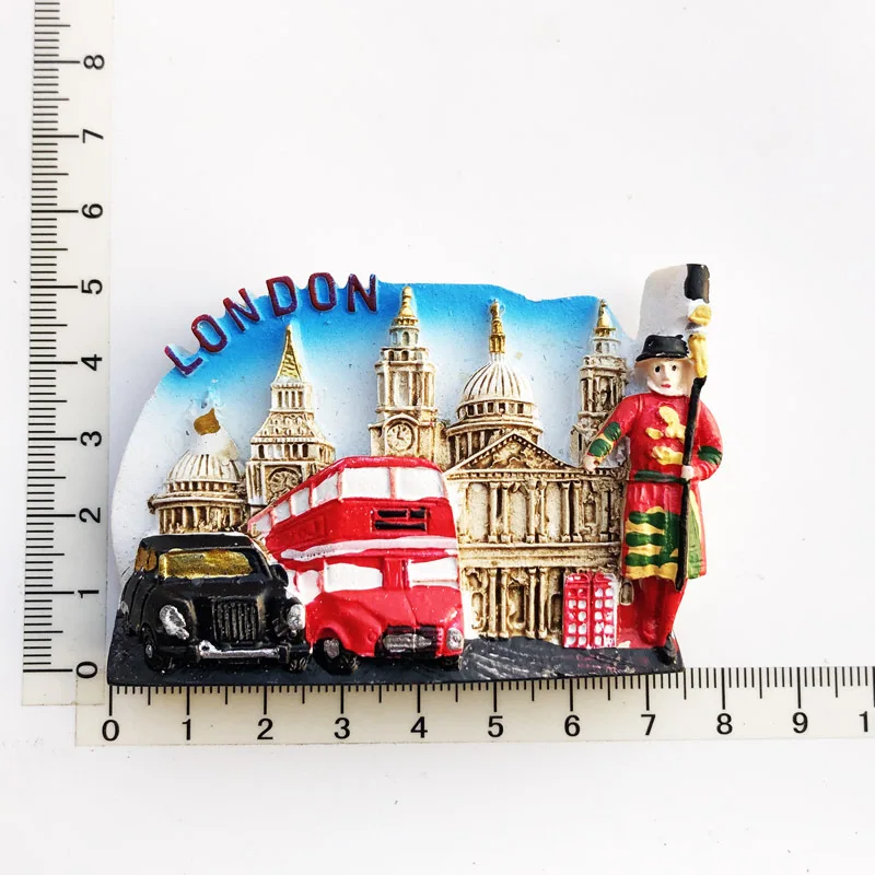 Creative UK Fridge Magnet 3D Resin Handmade Craft Tourist Travel Souvenir Collection Letters fridge Sticker