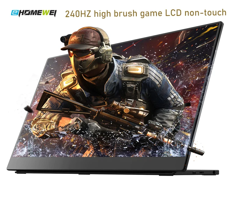 Портативный монитор 17,3 дюйма, 240 Гц, переключатель высокого обновления, внешний экран PS5, расширение для ПК