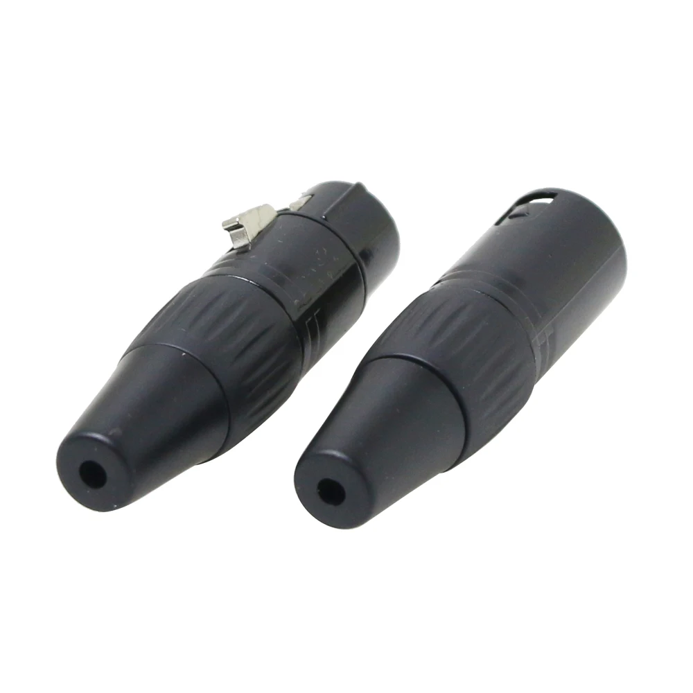 3Pin XLR Connector Audio Plug Microphone Plug 3pin Speaker Connector Male & Female Mic Connector Stage Light