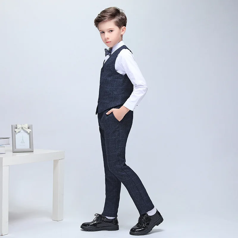 
Wholesale Boys Suits For Party Wear Gentle Man Style Boy Suit Sets 