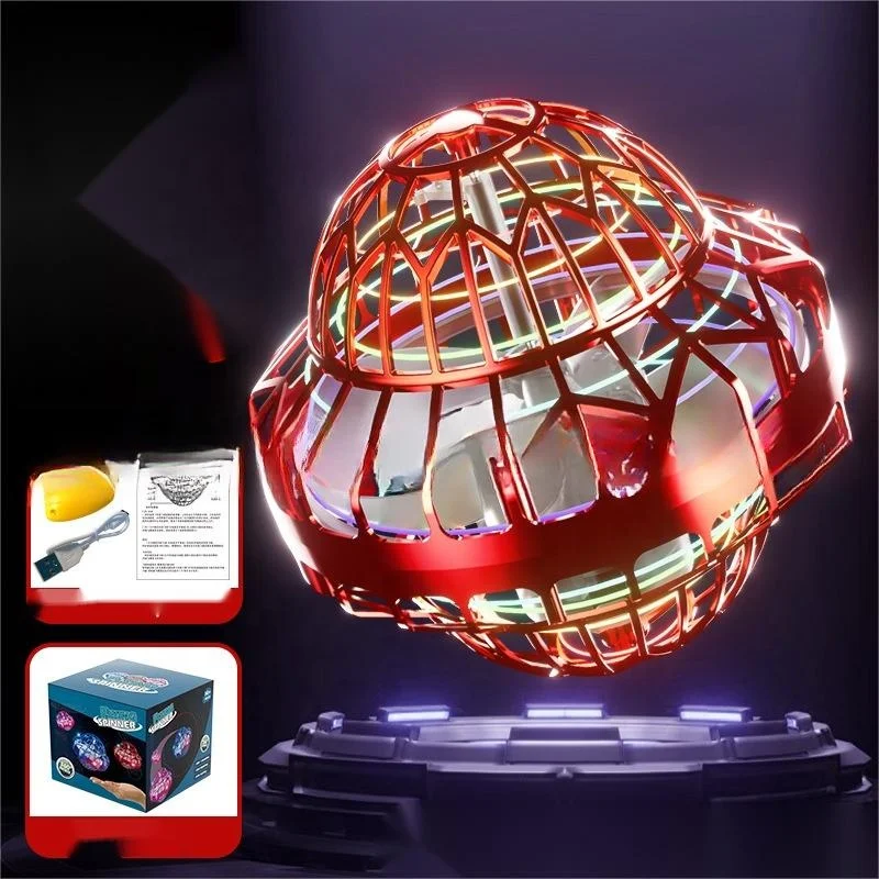 Wholesale New Design Inductive Charging Toy Stress Relief Magic Ball Party Stage Lights Mini Disco Led Lamp Ufo Plastic Toys