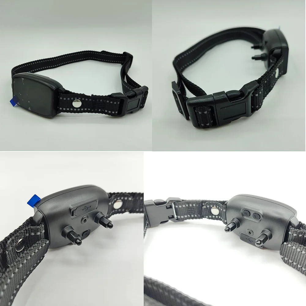 LED Display Dog Training Collar Device with Sound Sensor Vibration & Anti-Shock Features Anti-Bark Made of Durable Plastic
