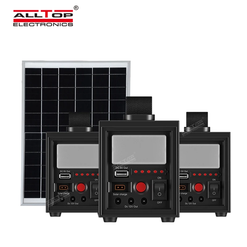 ALLTOP New Arrival Portable Off Grid Solar Panel System For Home 20w 40w 60w Solar Energy Storage System