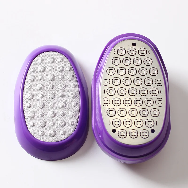Cona  removable oval egg shape foot file feet care tools dead skin remover foot rasp