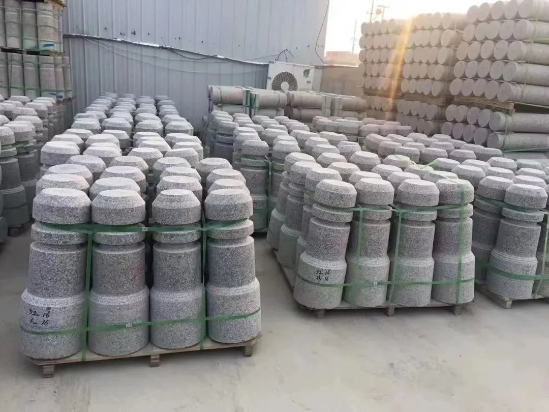 cantera stone columns Car Parking Stop Ball statue stone carving stone figure white black gray G602 G603 G654 granite