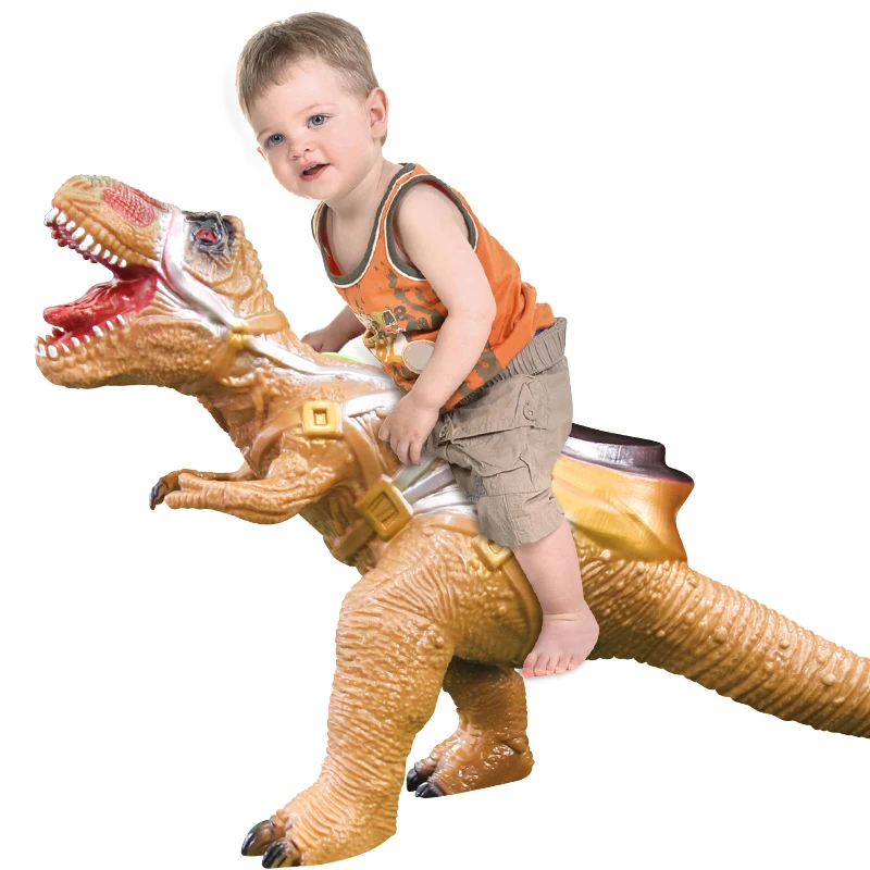 Realistic Toy Dinosaur Figures 25 Inch Big Size Eco-friendly Vinyl Animals Ride On Soft Plastic Dinosaur Toys For Kids