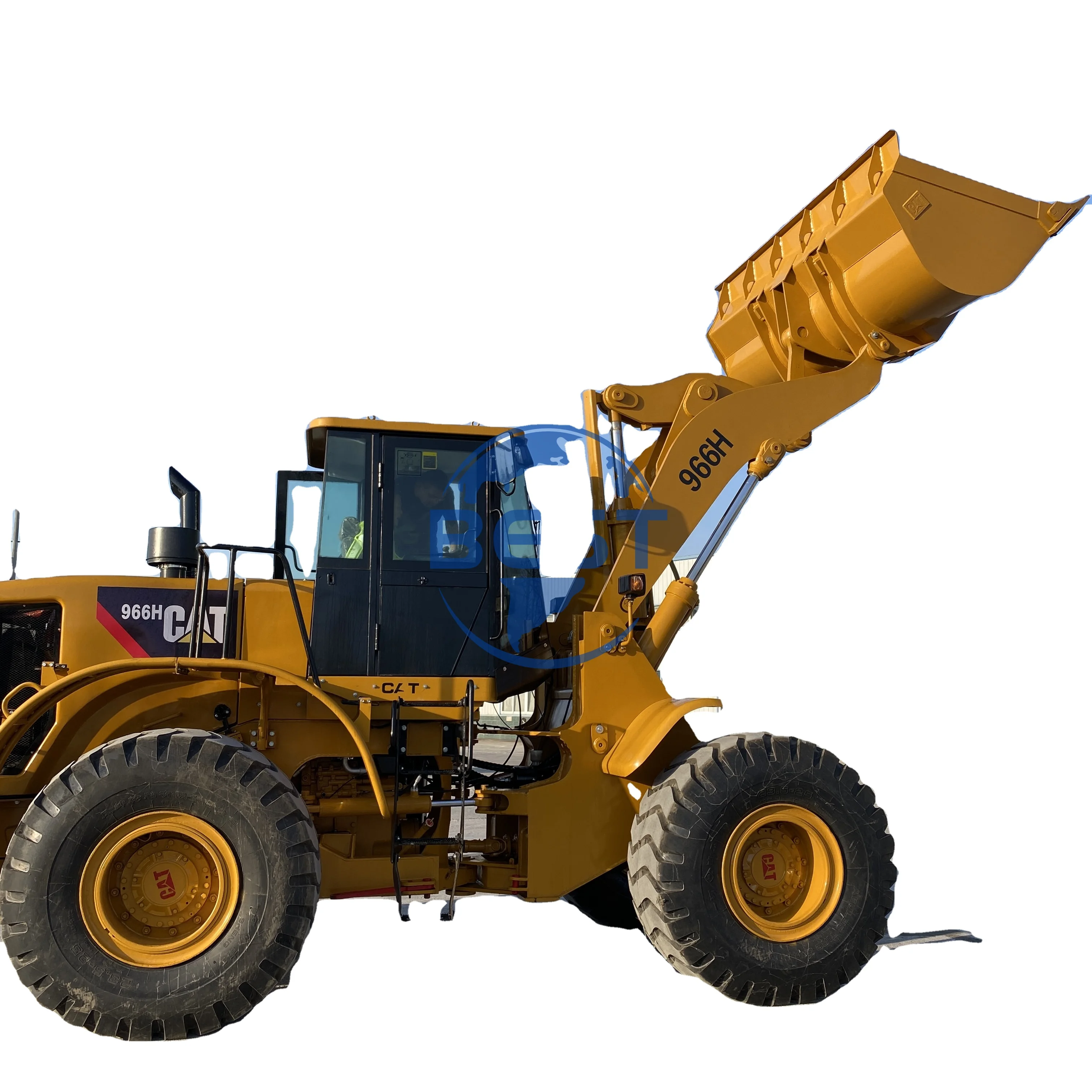 98% Новый Подержанный фронтальный погрузчик CAT 966H 6-тонная гусеница 966 ч Вместимость ковша 4 м3 для продажи