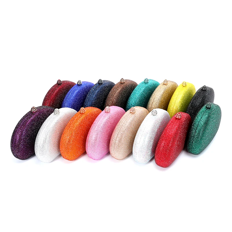 2023 multi designs colors ladies crystal clutch purse bags bling crystals wedding  purses party luxury women clutch hand bag