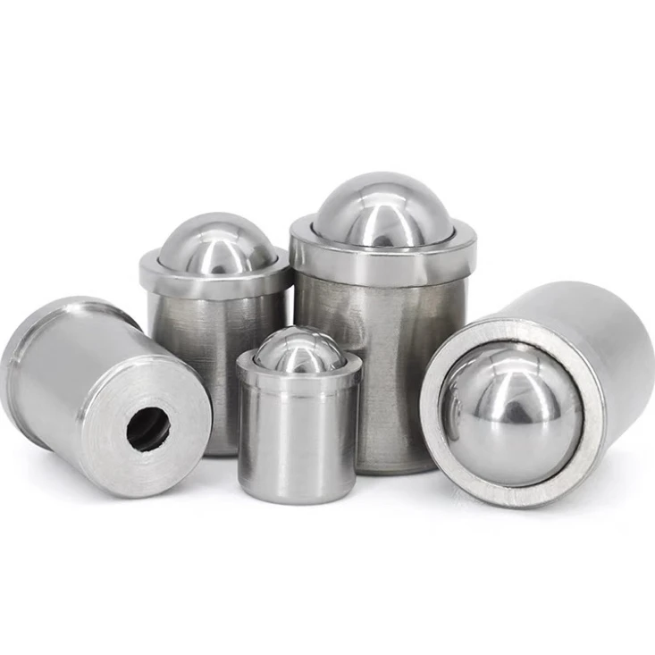304 stainless steel polished spring loaded slot spring ball plunger