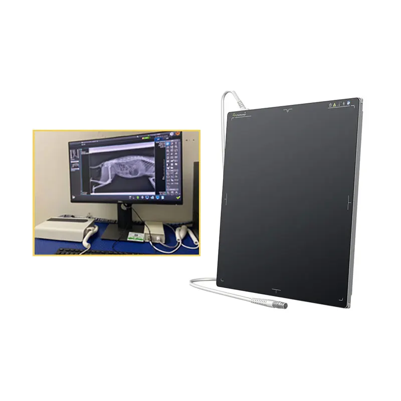 Пришитый ветеринарный детектор dr xray с плоской панелью 17x17*17 дюймов