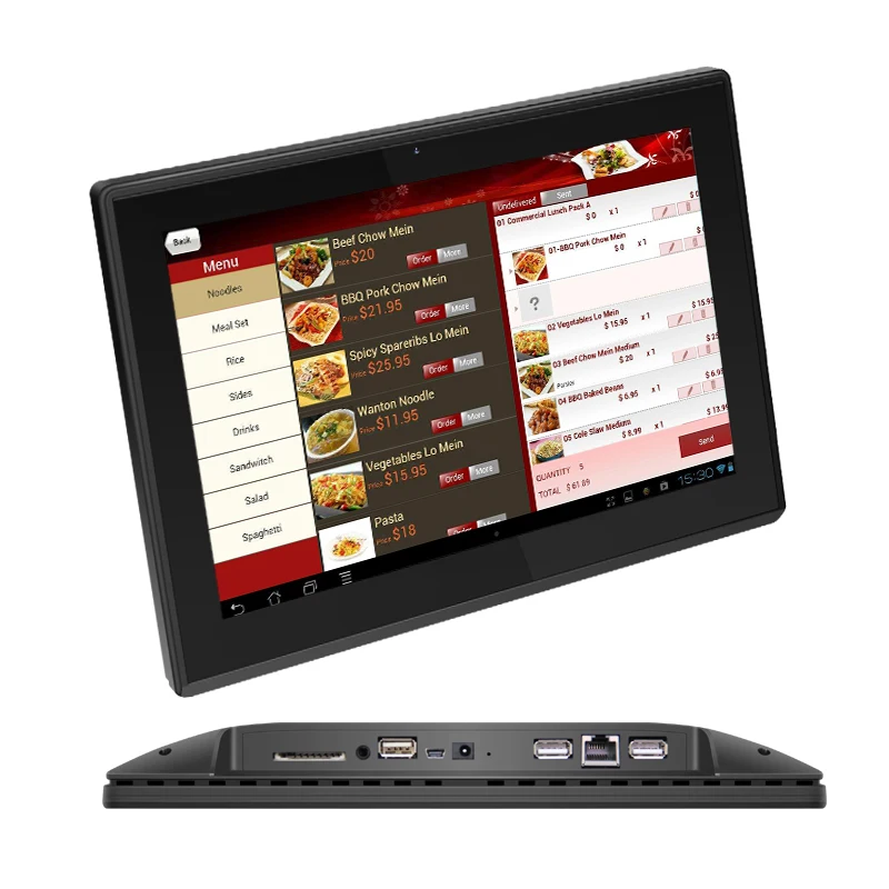 10,1 дюймовый настенный ЖК-дисплей прочный Настольный планшет android pos с vesa отверстием