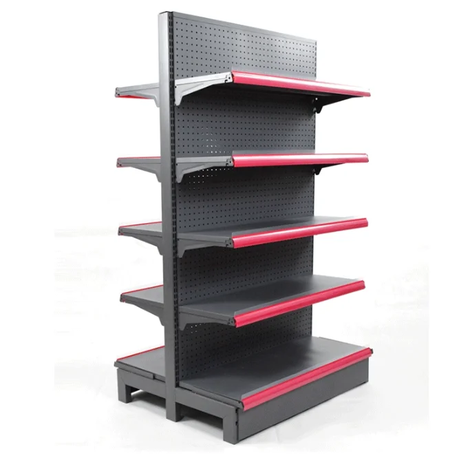 5 layers,single side  Heavy Duty Cold-rolled Steel Rack Gondola shelving for grocery store