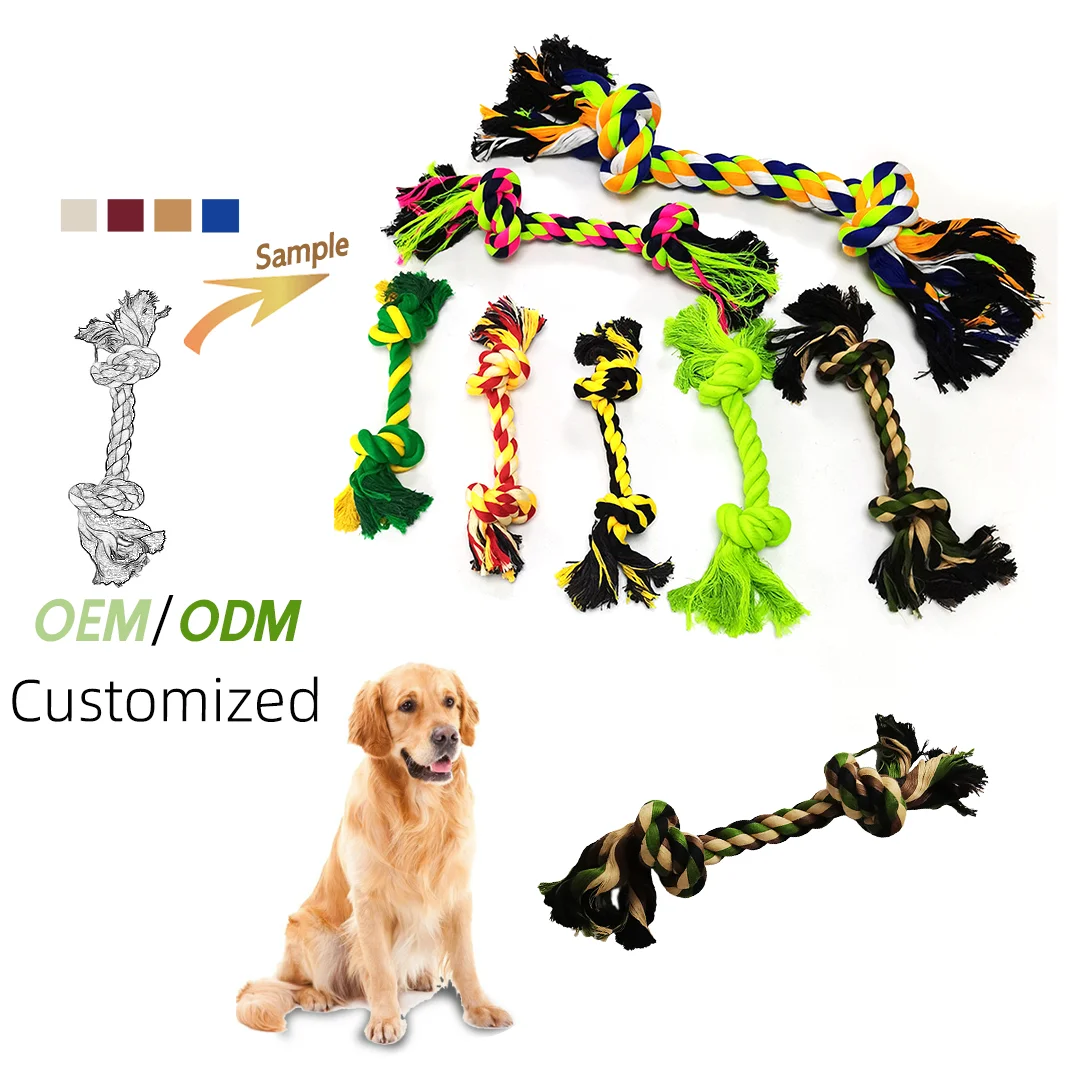 Factory custom Pet Training Dog Chew Toys Interactive Toys Dog Teeth Cleaning Dog stuffed rope Toys