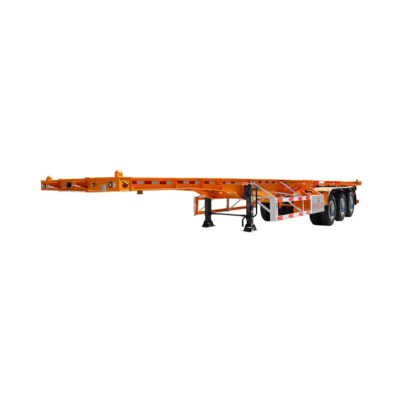 truck trailer container  3 axle 40 ft container chassis skeletal trailer Customizable length
