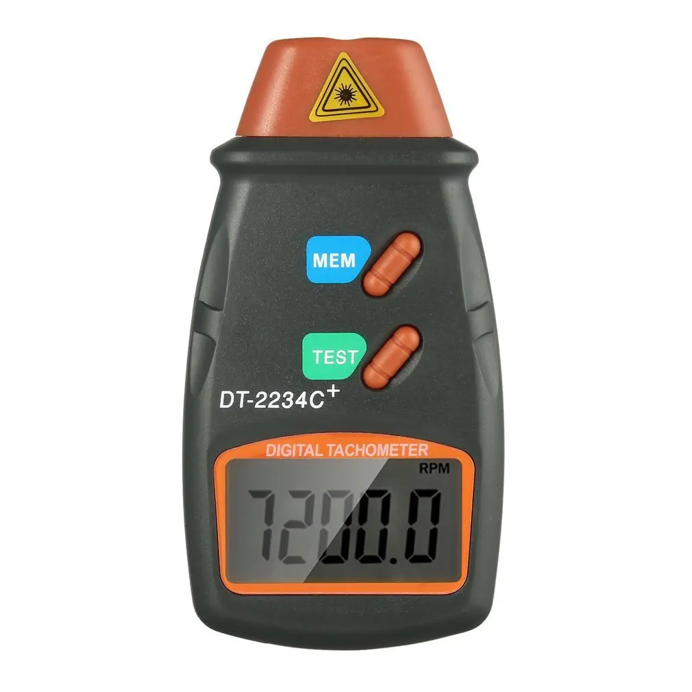 DT2234C + портативный ЖК цифровой мини-бесконтактный Лазерный Фото Тахометр RPM измеритель скорости Спидометр