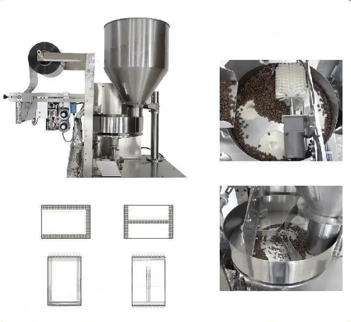 Multi-function Packaging Machines Automatic Small Food Weighing Sugar Powder Coffee Tea Bag Packing Machine
