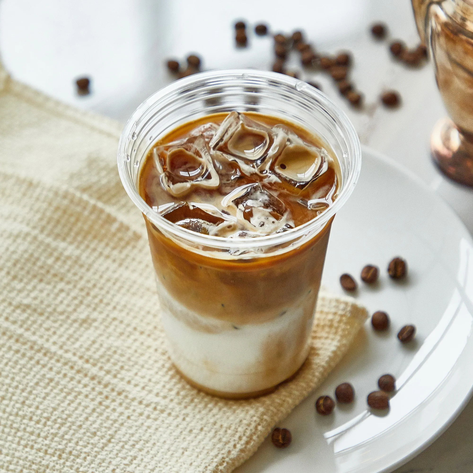 
Clear PET Plastic Smoothie Cup Takeaway Milkshake Cup Yogurt Jelly Ice Cream Disposable Cup 