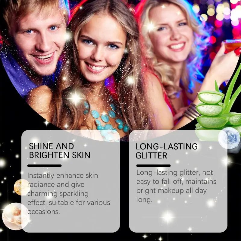 EELHOPE Shine Brightening Glitters Sustainable Body Glitter Spray