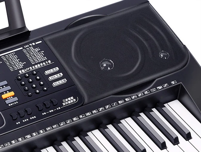 Upgrade Version Music Beginner Multifunctional Black Music Electronic 61 Key keyboard Piano
